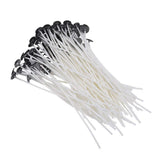 5" INCH WHITE COATED CANDLE WICK