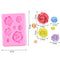 7  cavity  rose  candle  mold/mould   hbr3834
