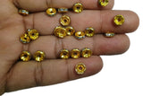 rakhi gold spacer  beads  pack of 100pc