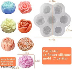 HBR366  7 CAVITY  FLOWER MOULD
