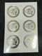 A5 guru nanak ji 6cm  golden sticker sheet