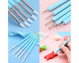 5 silicon brush and embossing tool
