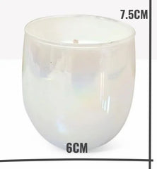 RAINBOW HOLOGHRAPHIC  CANDLE  GLASS  JAR