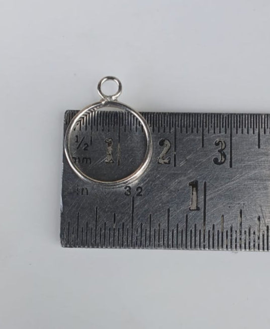 SMALL ROUND  PENDANT  AND EARING BEZEL