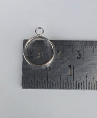 SMALL ROUND  PENDANT  AND EARING BEZEL