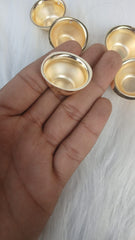 PREMIUM METAL GOLD KATORI ANTITARNISH  FOR RESIN PLATTER  PACK  OF 5PC