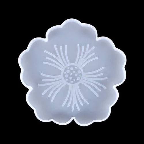 8"  flower  texure  tray  mould