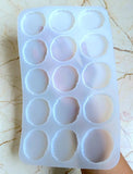15  cavity  2"  round agate  mould  with out  hole