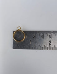 SMALL ROUND  PENDANT  AND EARING BEZEL