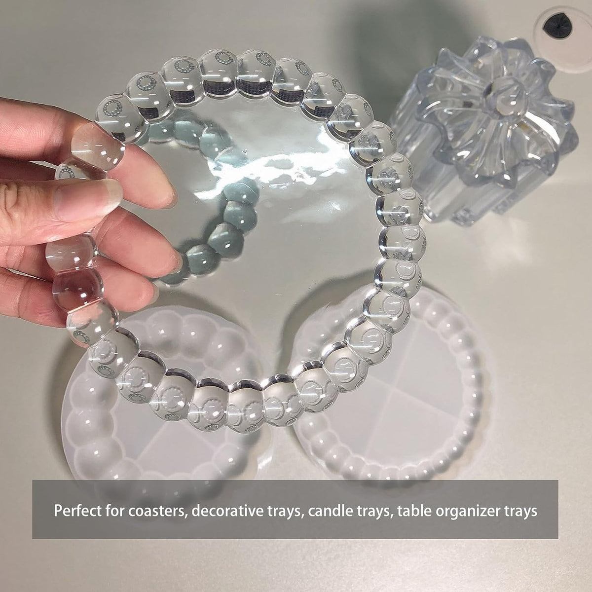 Bubble Coaster Mould/MOLD I Silicone Round Epoxy 5" INCH