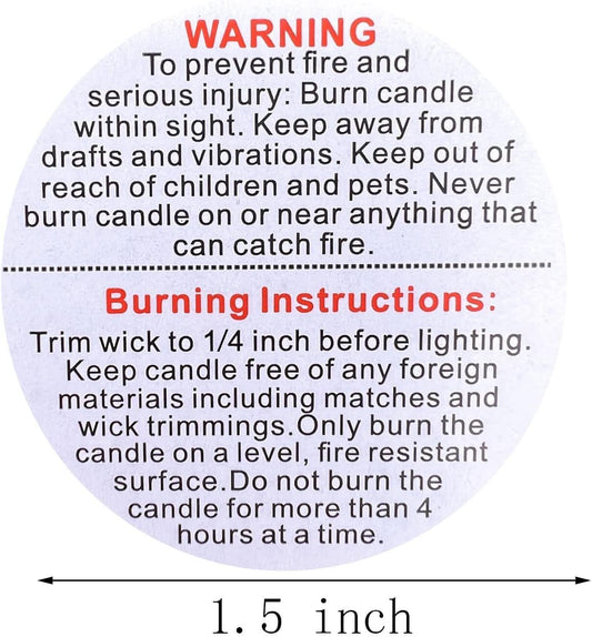 CANDLE INSTRUCTION TAPE
