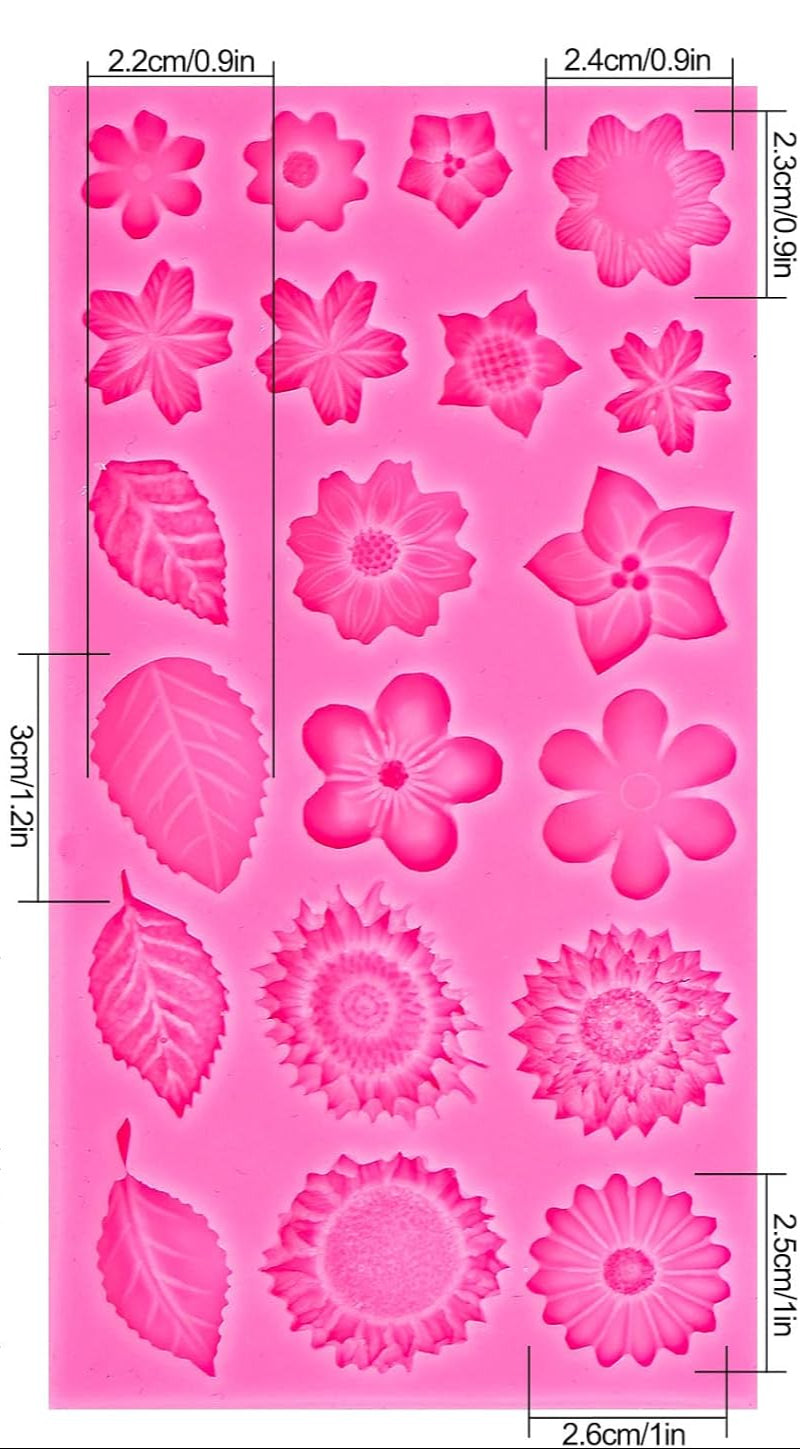 HBR3837   MULTI  CAVITY  FLOWER MOULD