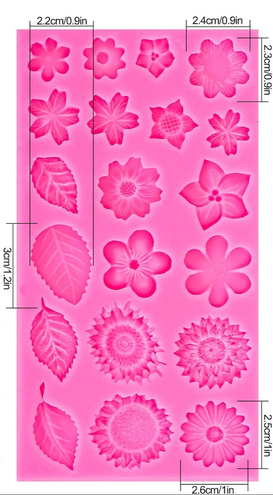 HBR3837   MULTI  CAVITY  FLOWER MOULD