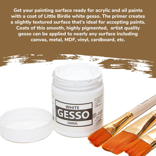 ACRYLIC GESSO WHITE  BOTTLE