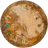 Golden Acrylic Roman Numbers | Numerals/Digits for Clock Making in Resin Art, MDF Craft, Decoupage Craft, DIY Craft As a Clock Accessory