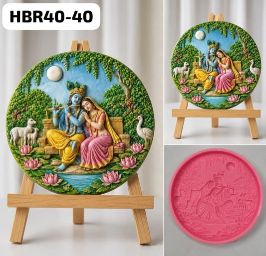 Radha Krishna Mould for Resin & Concrete Art