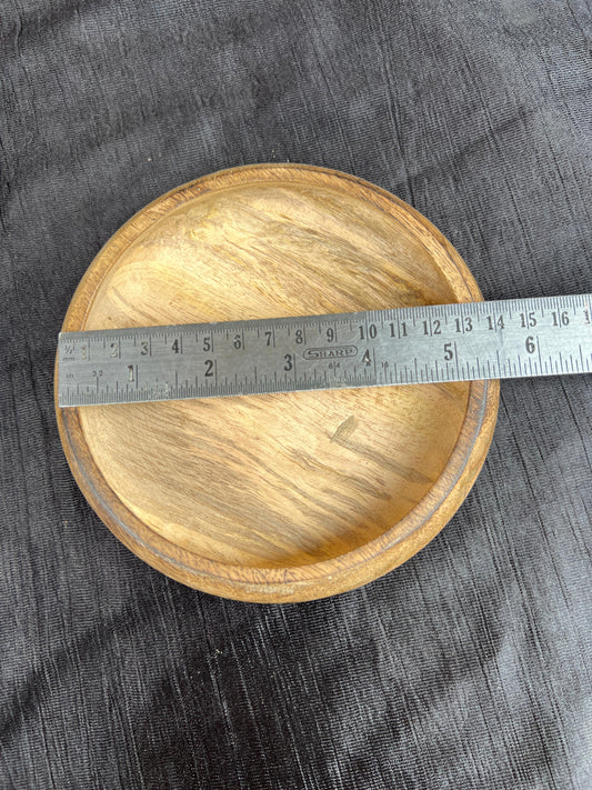 6" ROUND WOODEN BOWL FOR CANDLE MAKING