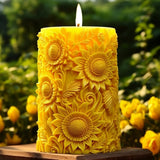 HBR384 flower pillar  Candle Mould