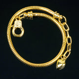 PREMIUM SNAKE  BRACELET  CHAIN   FOR  RAKHI  AND  BANDS ( ONLY  CHAIN )6.5" / 17CM