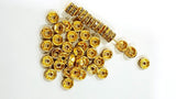 rakhi gold spacer  beads  pack of 100pc