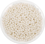 Pearl Beads White (8mm) pack  of  50gm ( size  big  )