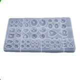 MULTI PENDENT RESIN ART MOULD /58 CAVITY JEWELLERY AND KEY RING MOULD