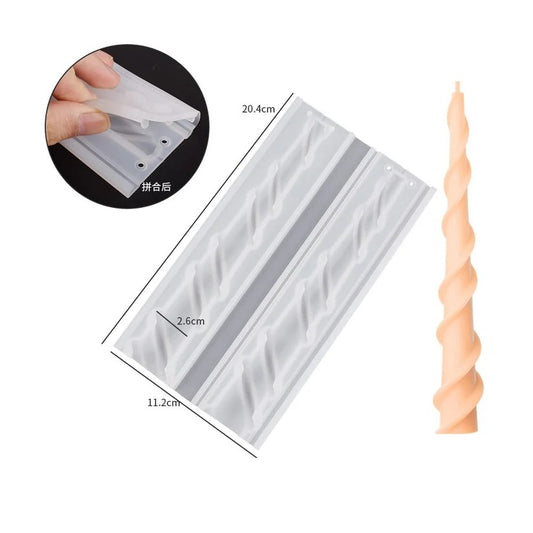 Long Spiral Stick Candle Mould SM1409