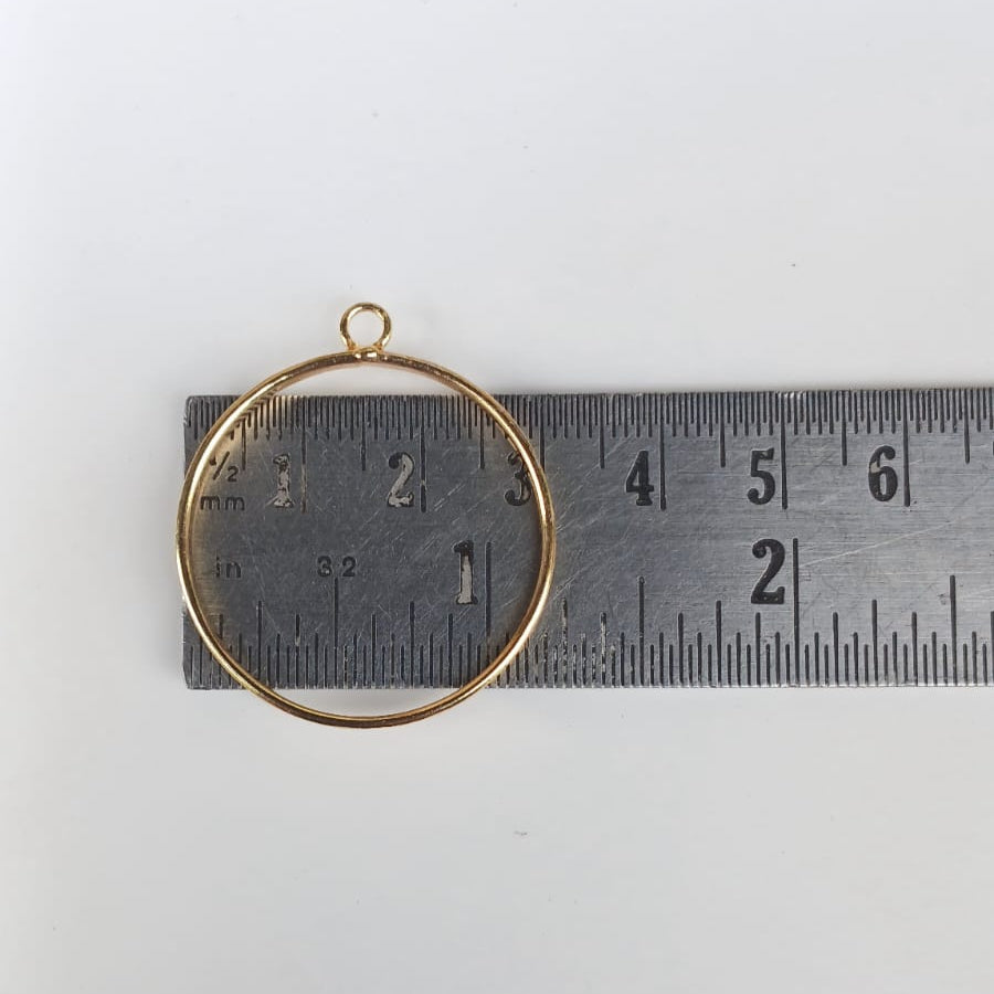 big round pendant  bezel