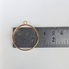 big round pendant  bezel