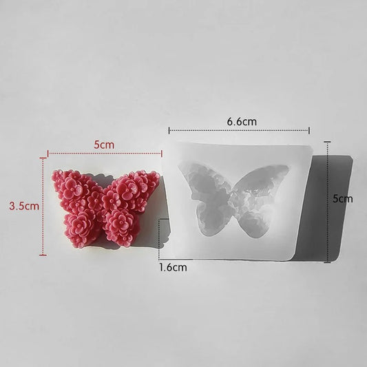 3D BUTTERFLY CANDLE MOULD HM0082