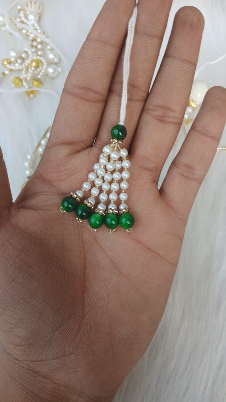 ROUND  SMALL COLOUR  BEADS  LATKAN  FOR RAKHI  AND DECORATION