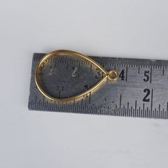 big  drop  shape  pendant  bezel