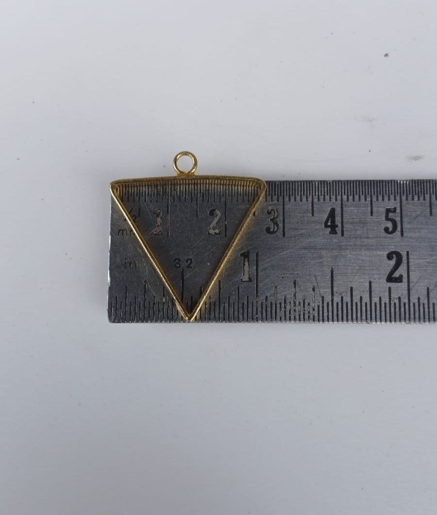 TRIANGLE SHAPE  PENDANT  BEZEL