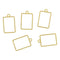 5 In 1 Gold  RECTAGLE  Bezel Set BZ195