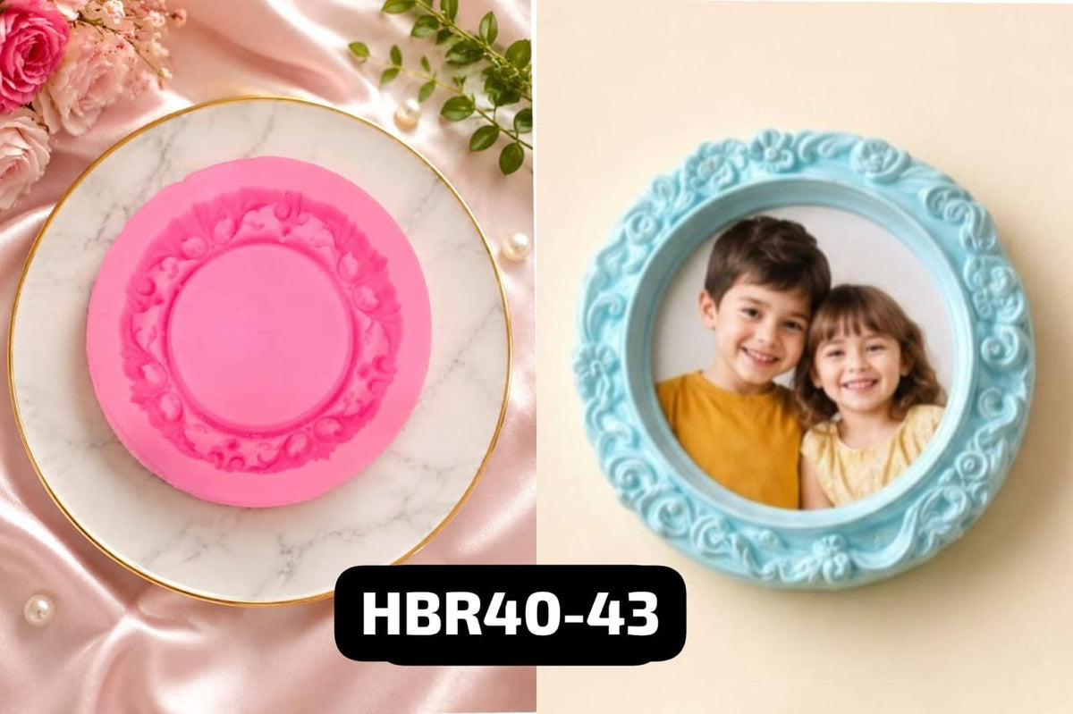 ROUND  MINI FRAME MOLD /MOULD ( SIZE  =  2" APPROX ) HBR4043