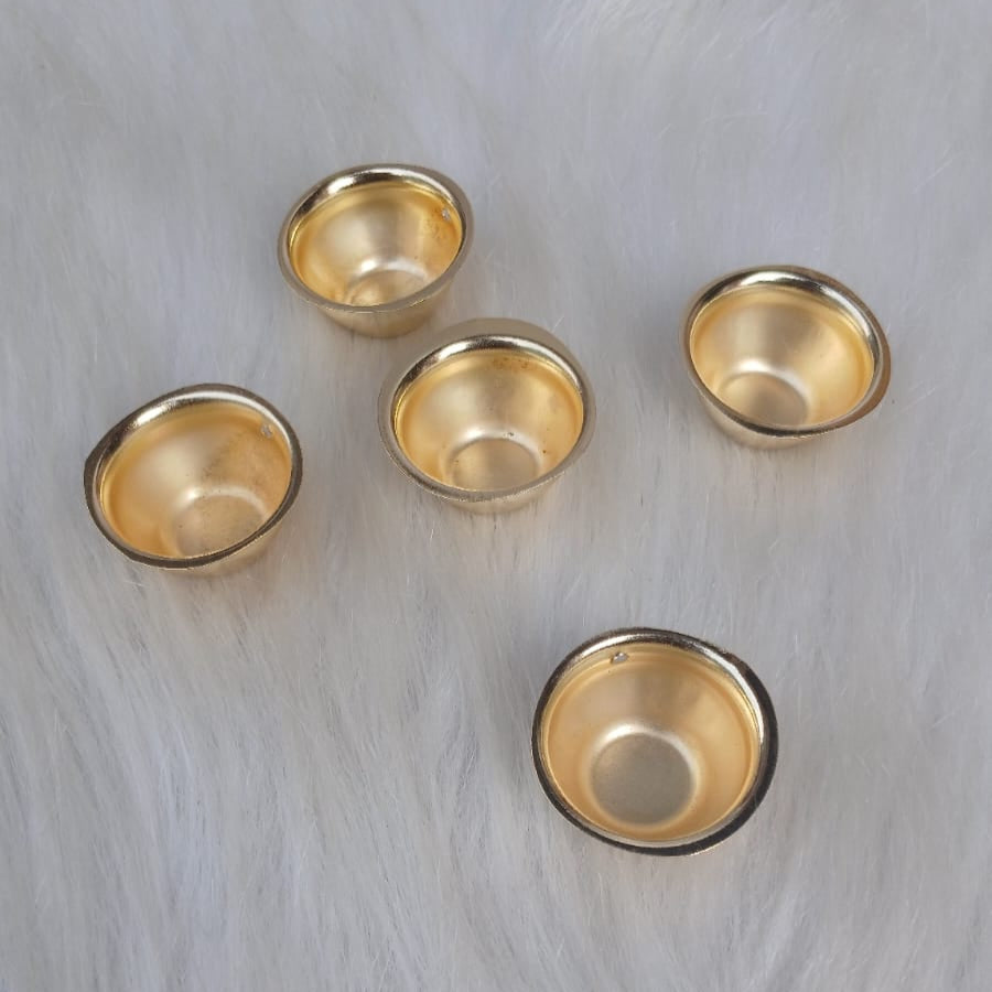 PREMIUM METAL GOLD KATORI ANTITARNISH  FOR RESIN PLATTER  PACK  OF 5PC