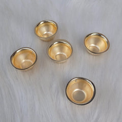 PREMIUM METAL GOLD KATORI ANTITARNISH  FOR RESIN PLATTER  PACK  OF 5PC