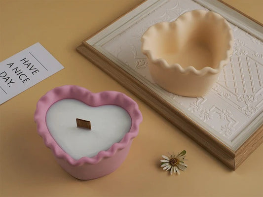 SM1420 HEART SHAPE BOWL MOLD/MOULD CONCRETE  AND  RESIN  AND SILICON