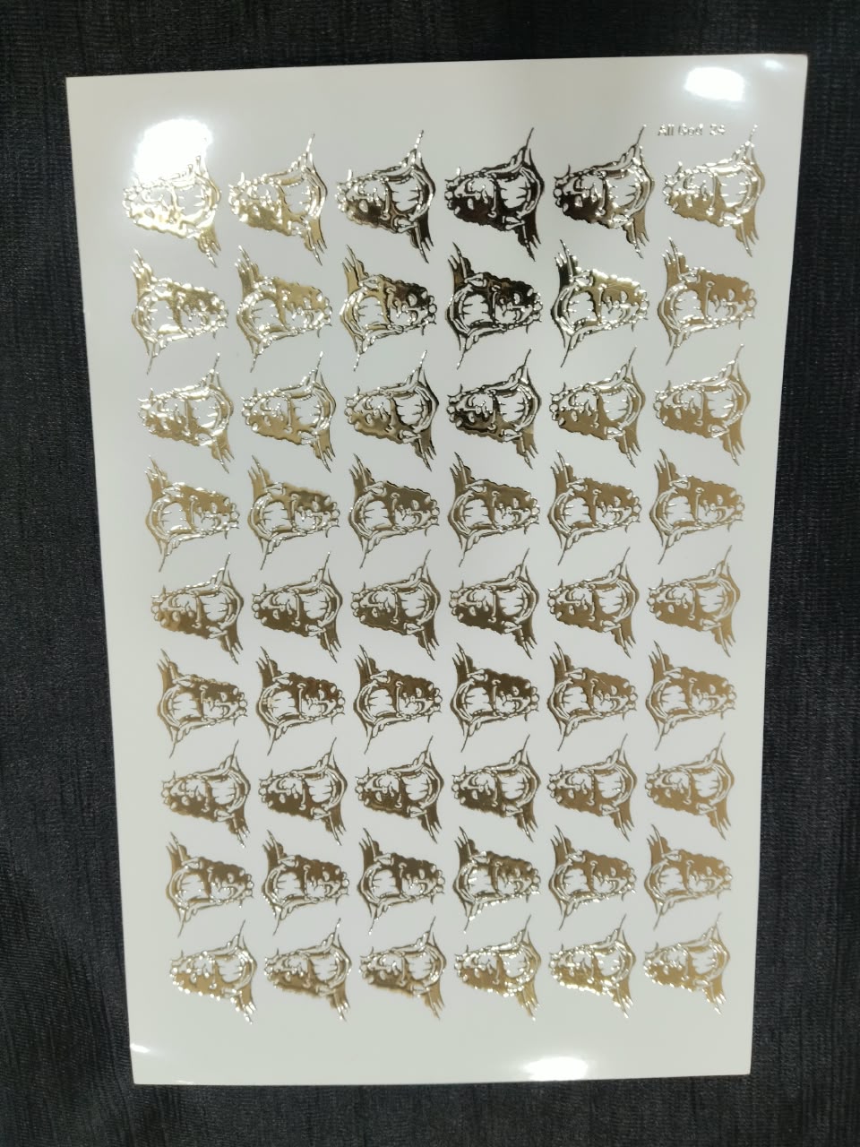 A5 Shivji 1" Golden Embossed Sheet
