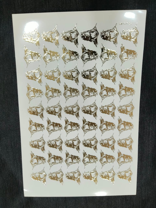 A5 Shivji 1" Golden Embossed Sheet