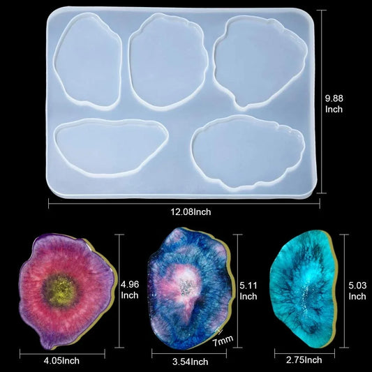 5pc agate silicon mould