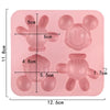 6609 4 cavity mickey mouse face mould