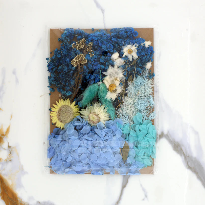 Dried Mixed Flower Blue Theme - 1 (FL6003