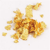 resin flakes gold and silver and rose  gold