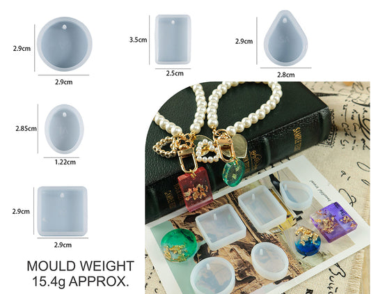 5PC PENDENT  JEWELLERY MOULD