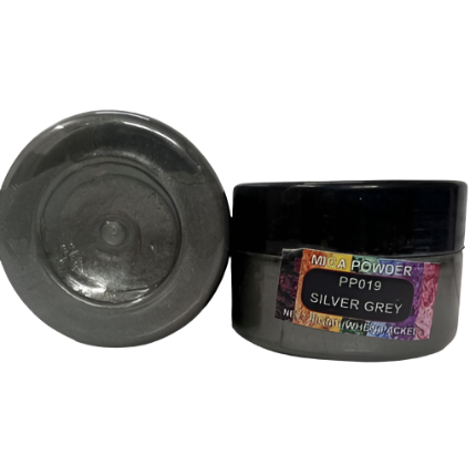 SILVER GREY PEARL MICA POWDER 20 GRAM