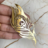 MORPANKH / FEATHER ACRYLIC CUT OUT SIZE= (4  INCH)