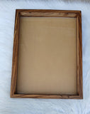 RECTANGLE TEAK WOOD FRAME 12x14''