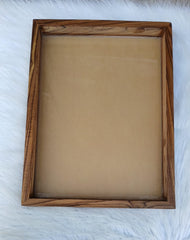 RECTANGLE TEAK WOOD FRAME 12x14''