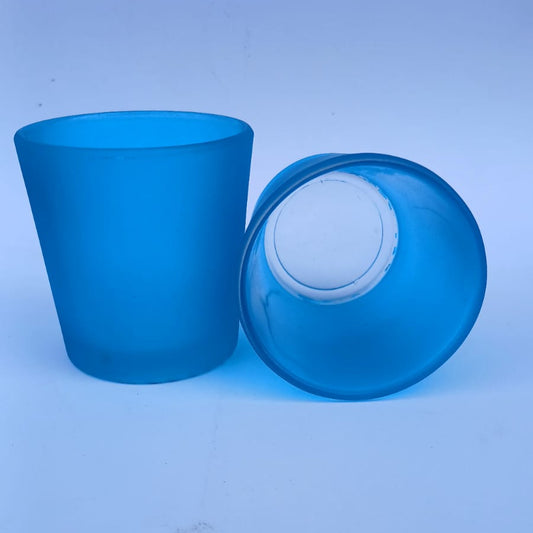 small  BLUE CANDLE JAR